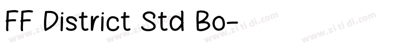 FF District Std Bo字体转换